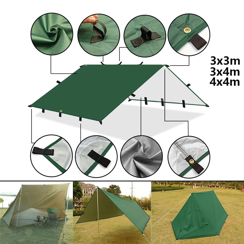 Sun Sail Shade - 4x4m 4x3m 3x3m 19 punktów zawieszenia