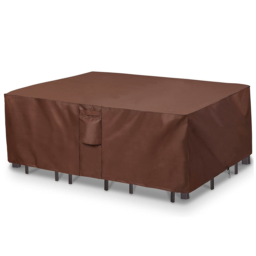 Outdoor Furniture Table And Chairs - Brązowy 420D HEAVY DUTY zewnętrzny wodoodporny