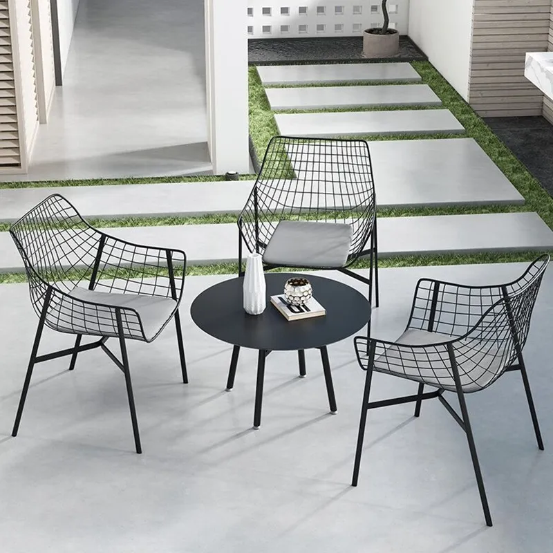 Outdoor Furniture For Cafe - Zestaw mebli ogrodowych z kutego żelaza,