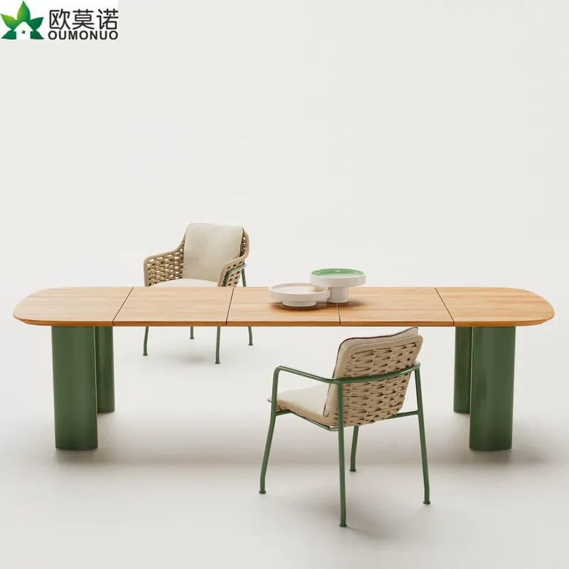 Outdoor Furniture For Cafe - Nordycki Zestaw Mebli Ogrodowych z Rattanu: