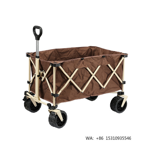 Outdoor Furniture Aluminium - Wysokoklasowy składany wózek plażowy z 7-calowym