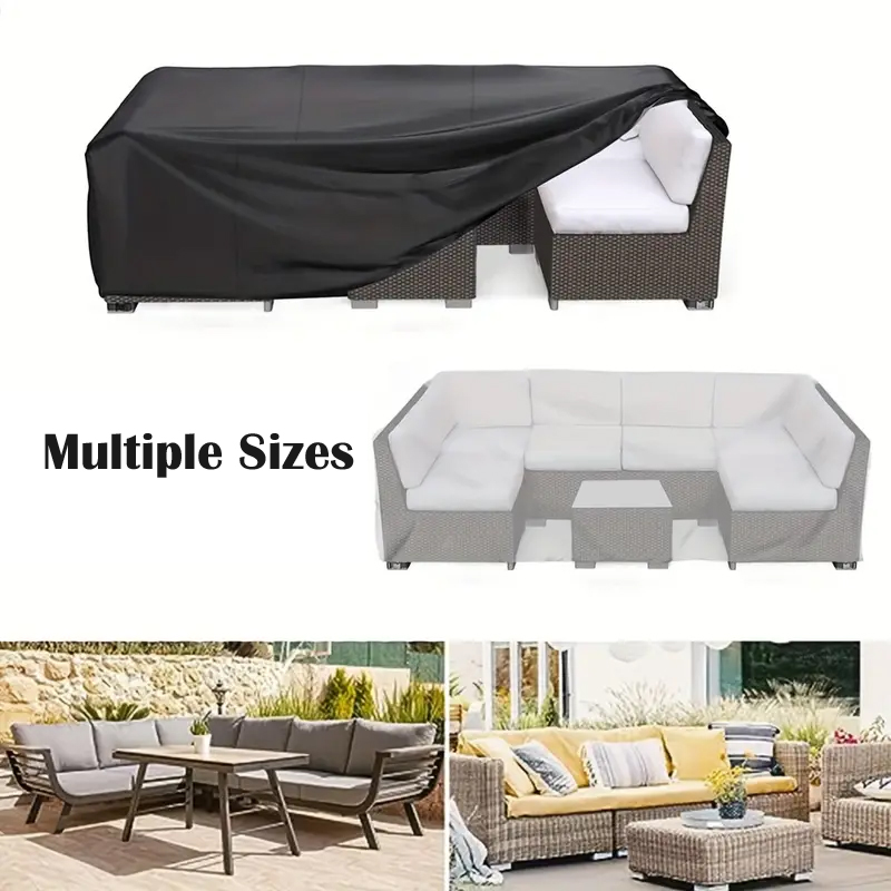 Outdoor Furniture Black - Pokrowiec na stolik na zewnątrz Patio,