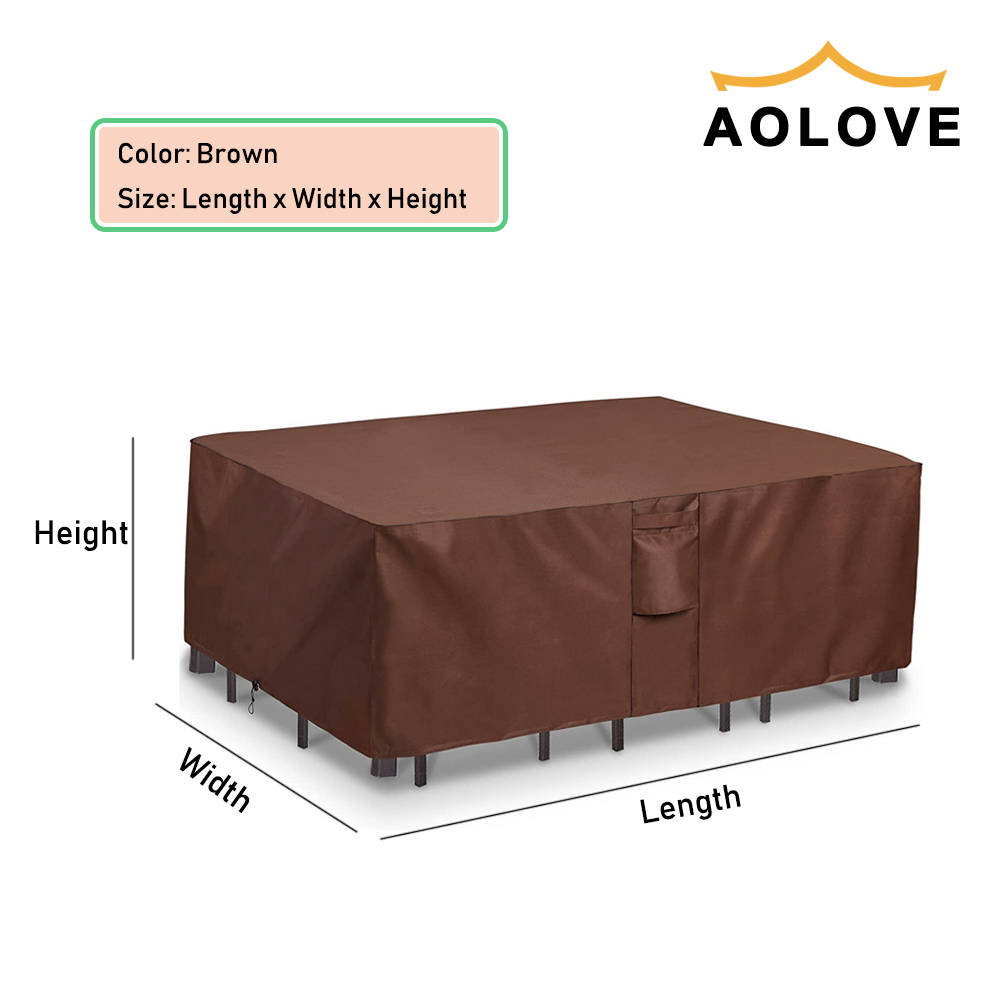 Brązowy 420D HEAVY DUTY zewnęt – Outdoor Furniture Table And Chairs recenzja i cena