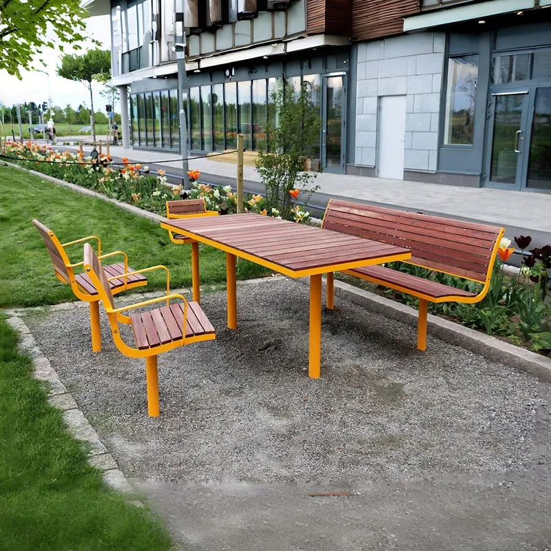 Zestaw mebli ogrodowych z drew – Outdoor Furniture Yellow recenzja i cena
