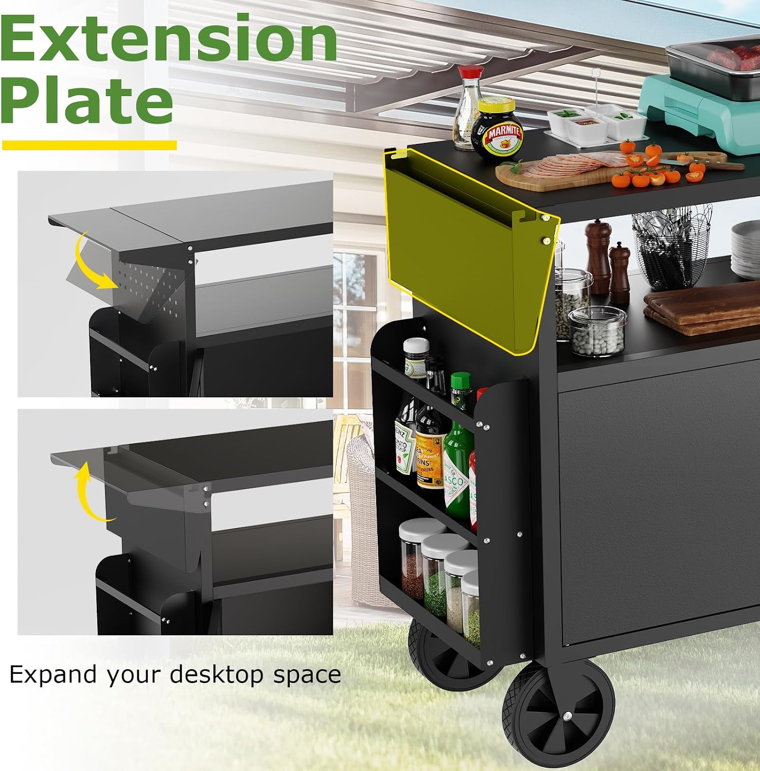 Wózek-grill zewnętrzny ze stoł – Outdoor Furniture European recenzja i cena