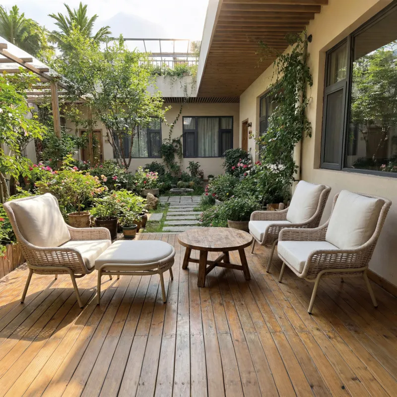 Zestaw mebli ogrodowych z ratt – Outdoor Furniture Table And Chairs recenzja i cena