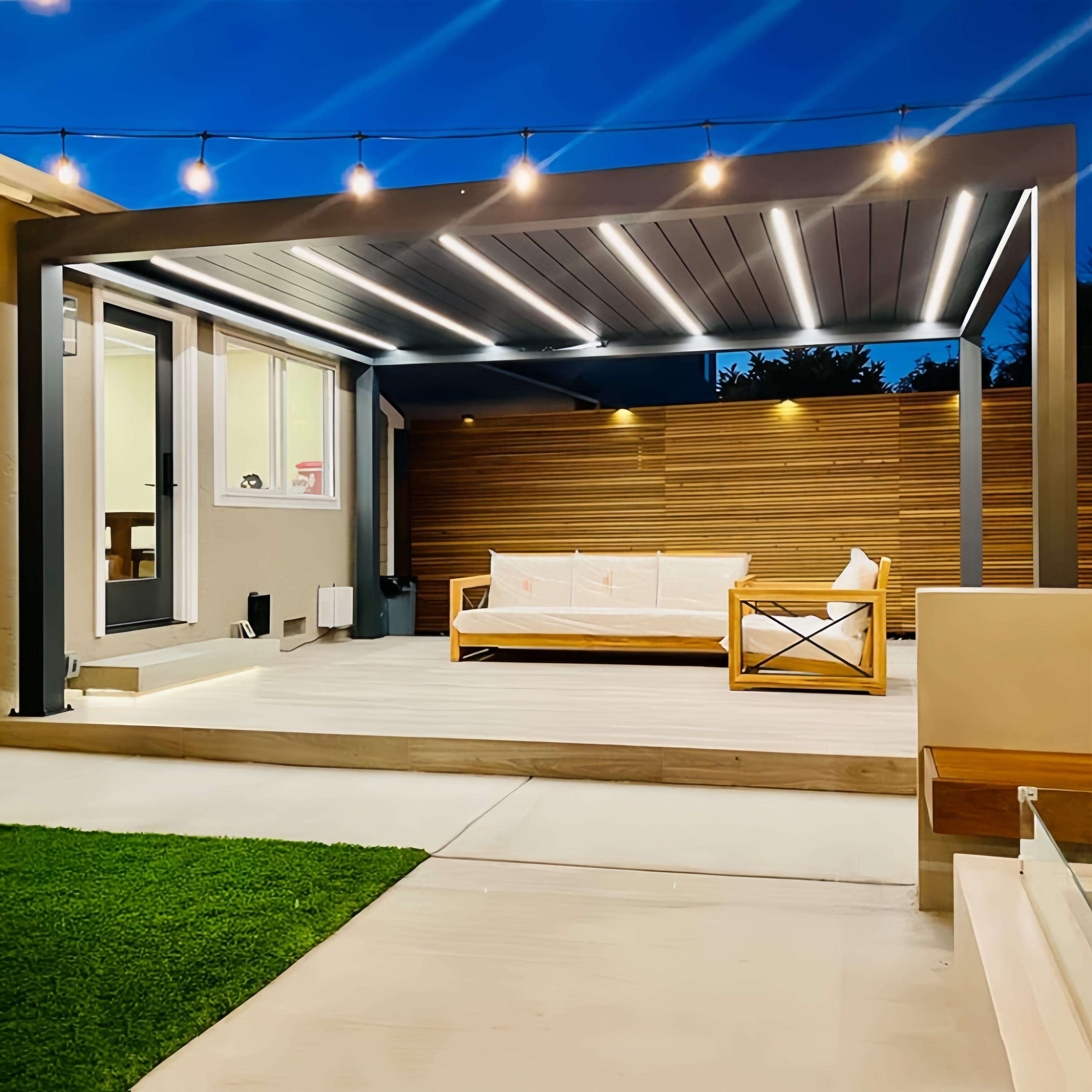 Niedrogi, prostokątny altan z  – Outdoor Furniture Aluminium recenzja i cena