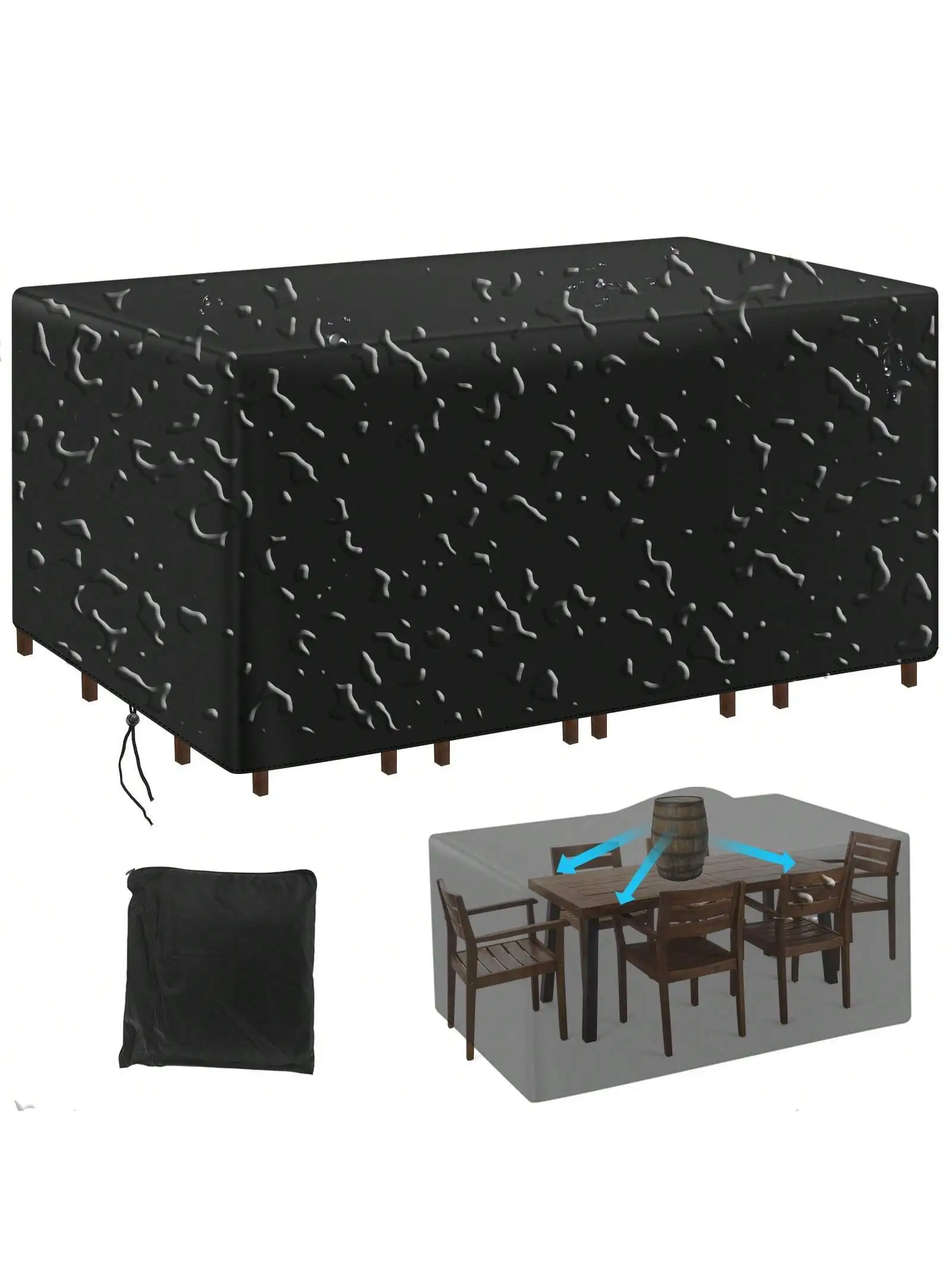 Multi-Size Outdoor Patio Garde – Outdoor Furniture Black recenzja i cena