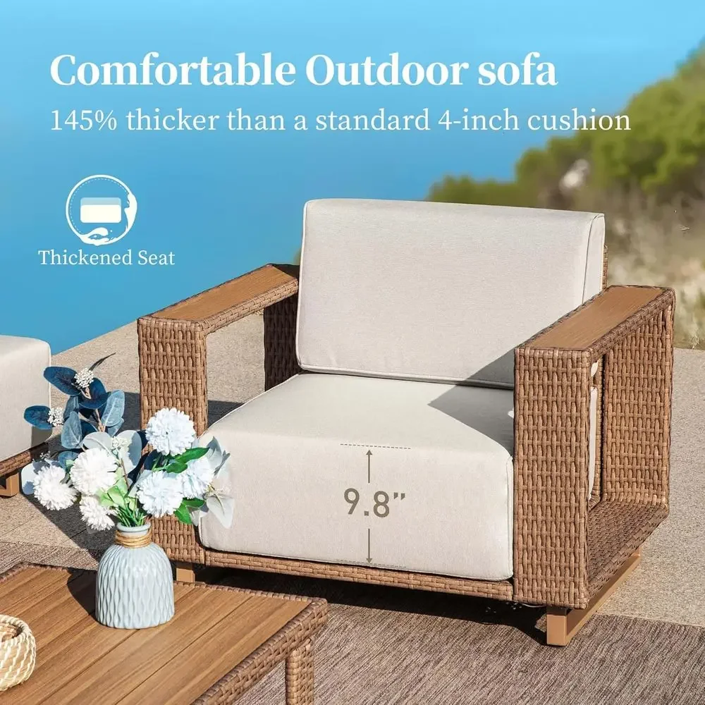 Narożna sofa ogrodowa w kształ – Outdoor Furniture Yellow recenzja i cena