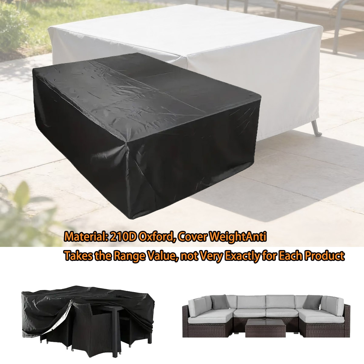 Pokrowiec na meble ogrodowe w  – Outdoor Furniture Table And Chairs recenzja i cena