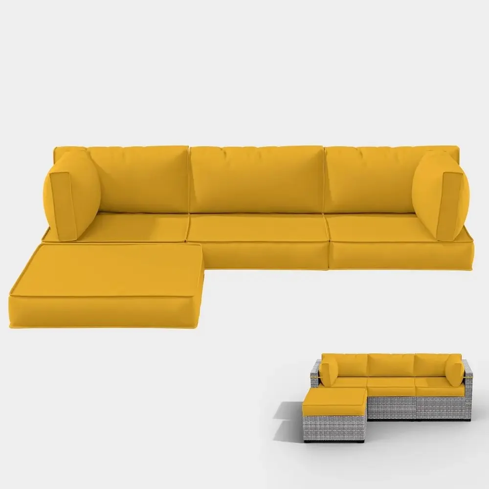 5-poduszkowe poduszki na meble – Outdoor Furniture Yellow recenzja i cena