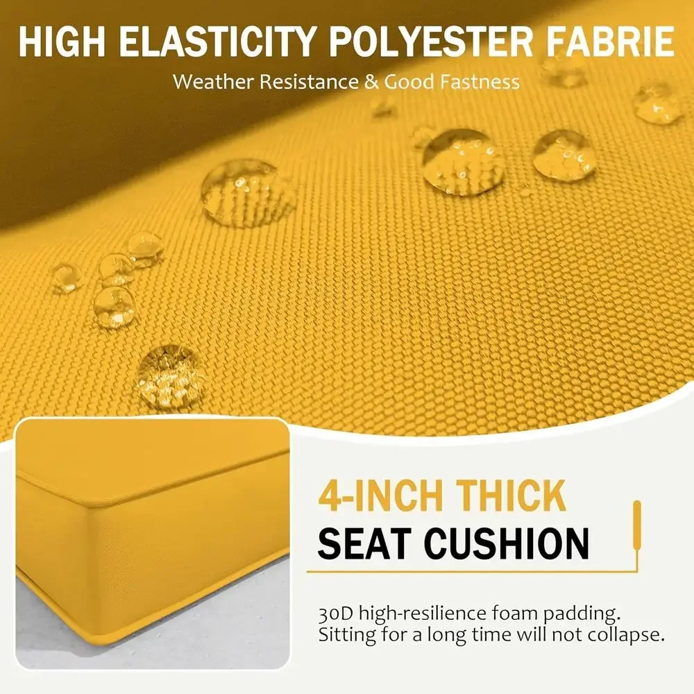 5-poduszkowe poduszki na meble – Outdoor Furniture Yellow recenzja i cena