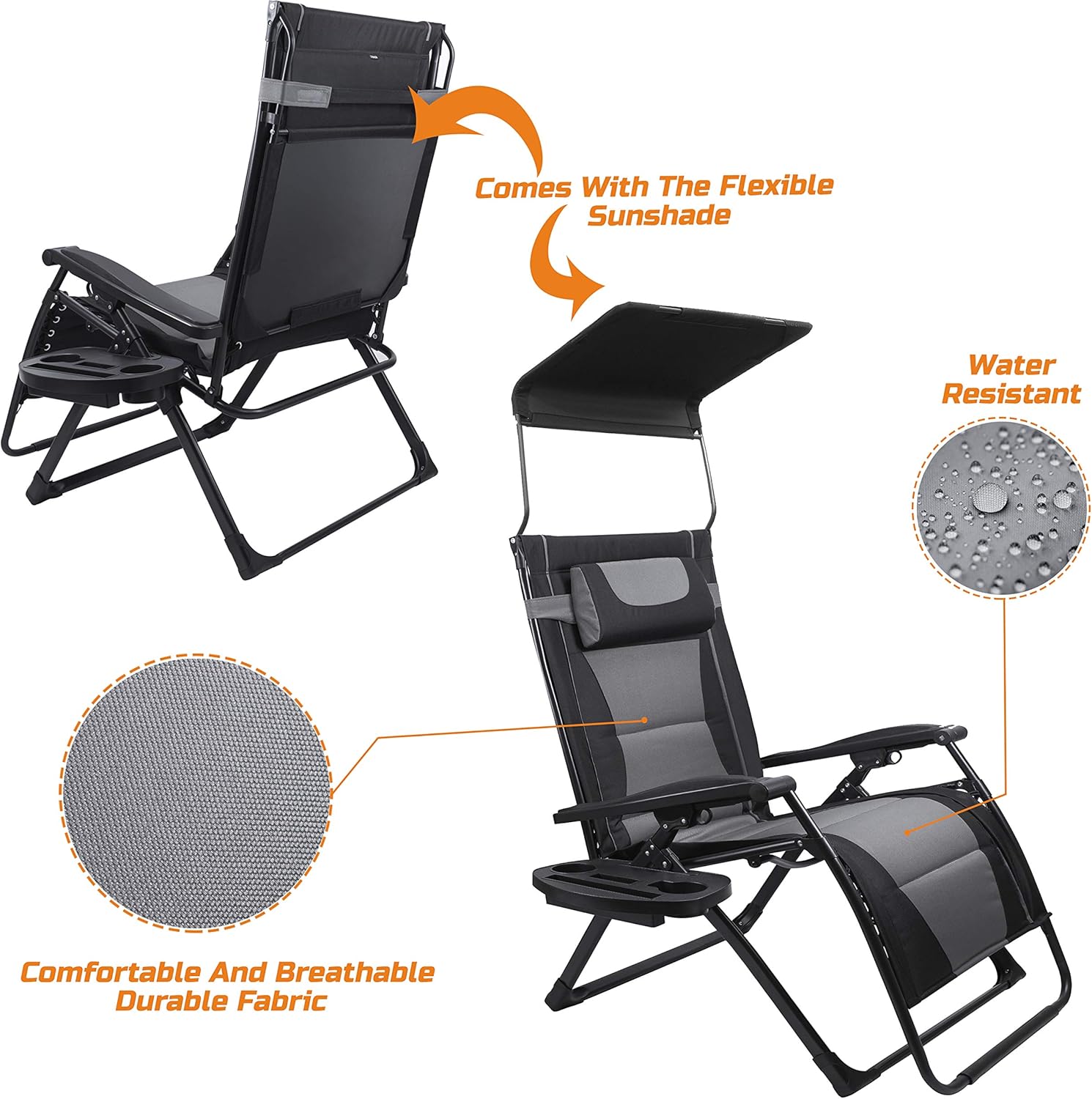 Krzesło rozkładane XXL, bardzo – Outdoor Furniture Fabric recenzja i cena